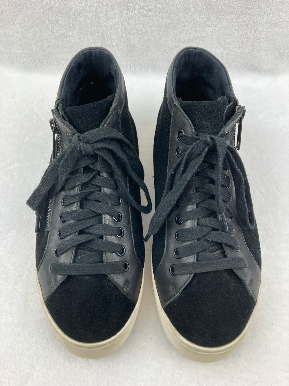 Vionic Womens Splendid Torri High Top Sneaker Shoes, Black, US 7